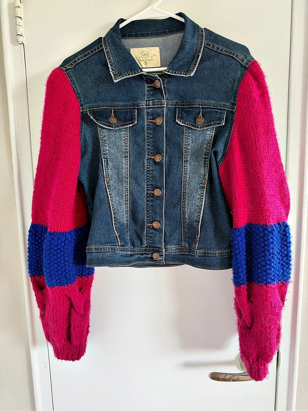 Color Block Denim Jacket